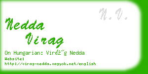 nedda virag business card